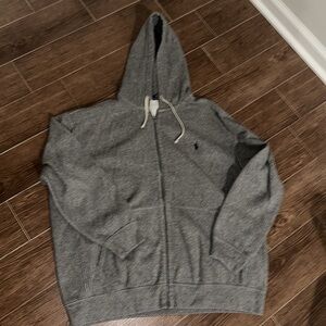 Polo Ralph Lauren Men’s 2X Big gray full zip hoodie
